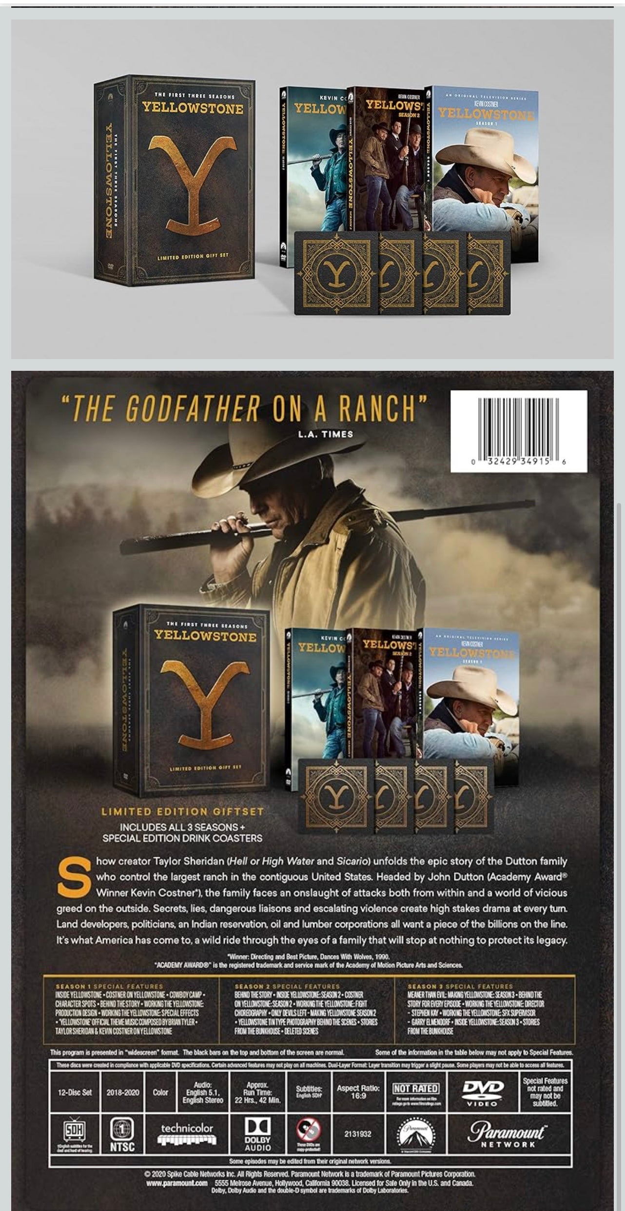 Yellowstone The first three seasons.