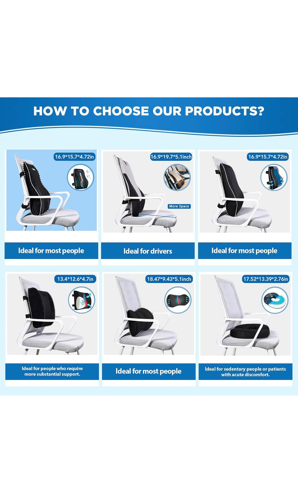Niceeday lumbar support pillow