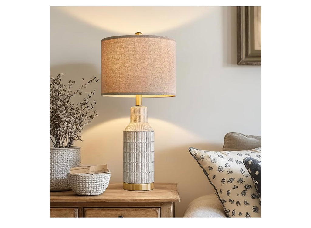 USumkky 25” Modern Ceramic Lamp.