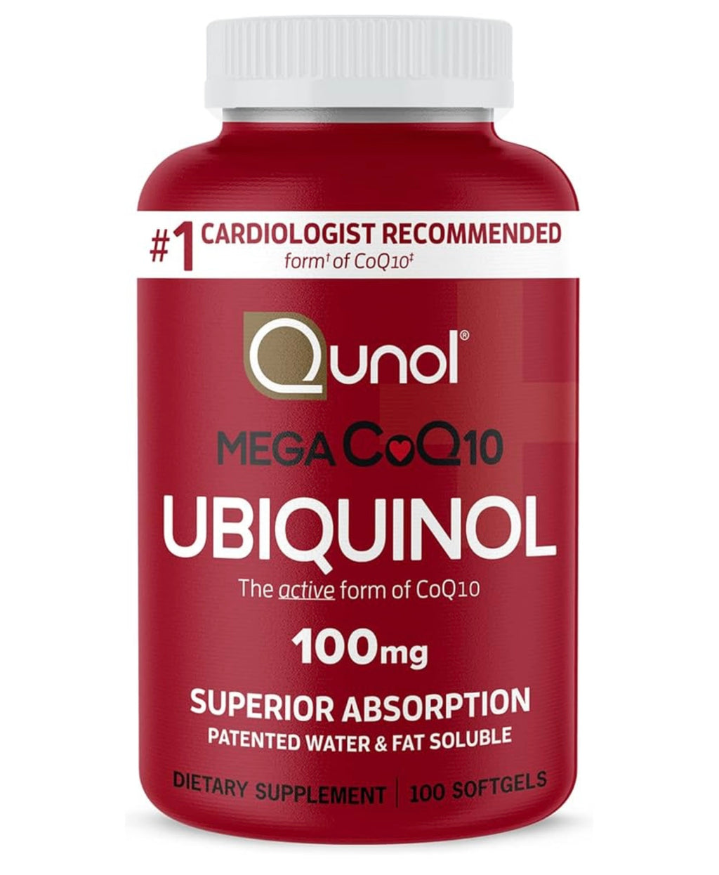 Qunol Mega Ubiquinol CoQ10 100mg, Superior Absorption, 100 Softgels. Exp 11/30/2028.