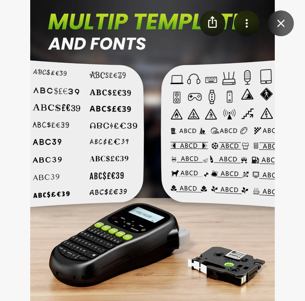 Vixic Label Maker Machine.