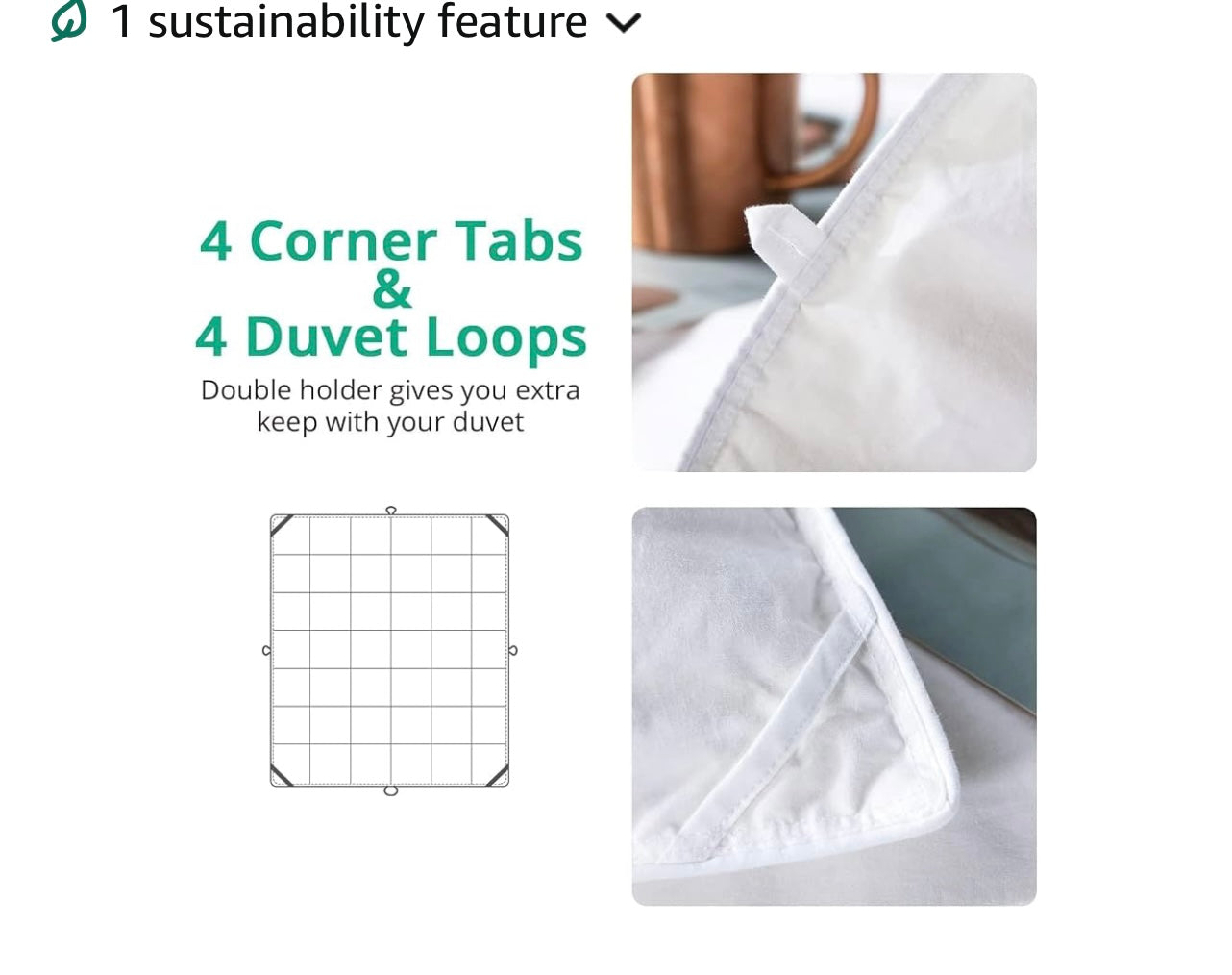 Topllen premium Down Comforter, King Size. Color-Grey.