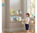 Nursery Book Shelves - Wall Mounted Set of 2, 32 inches