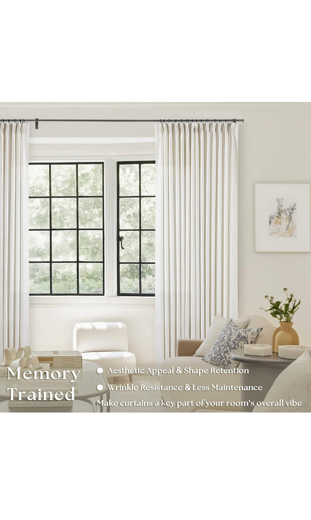 Linen curtains 120 inches