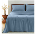 GOKOTTA 4-Pcs King Size Sheets Set, 10-16" Deep Pocket, Non-Slip Elastic Corner Straps, Washed & Brushed Microfiber Polyester - Hotel Luxury, Ultra Soft, Breathable, Wrinkle-Free, Anti-Rip -Dusty Blue