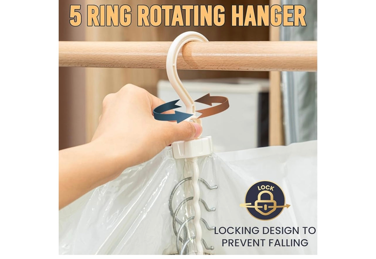 4 pack Hanging Vacuum Bags. Seal bags for Clothing.