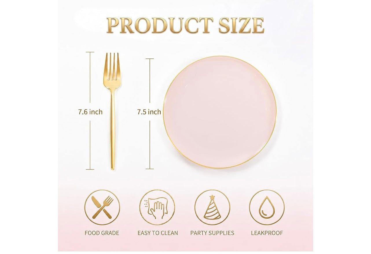 Rubtlamp plates and fork set.