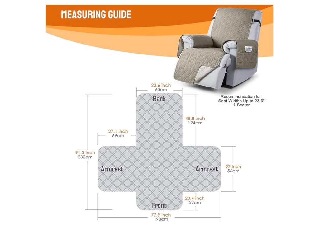 VANSOFY Recliner Chair Cover