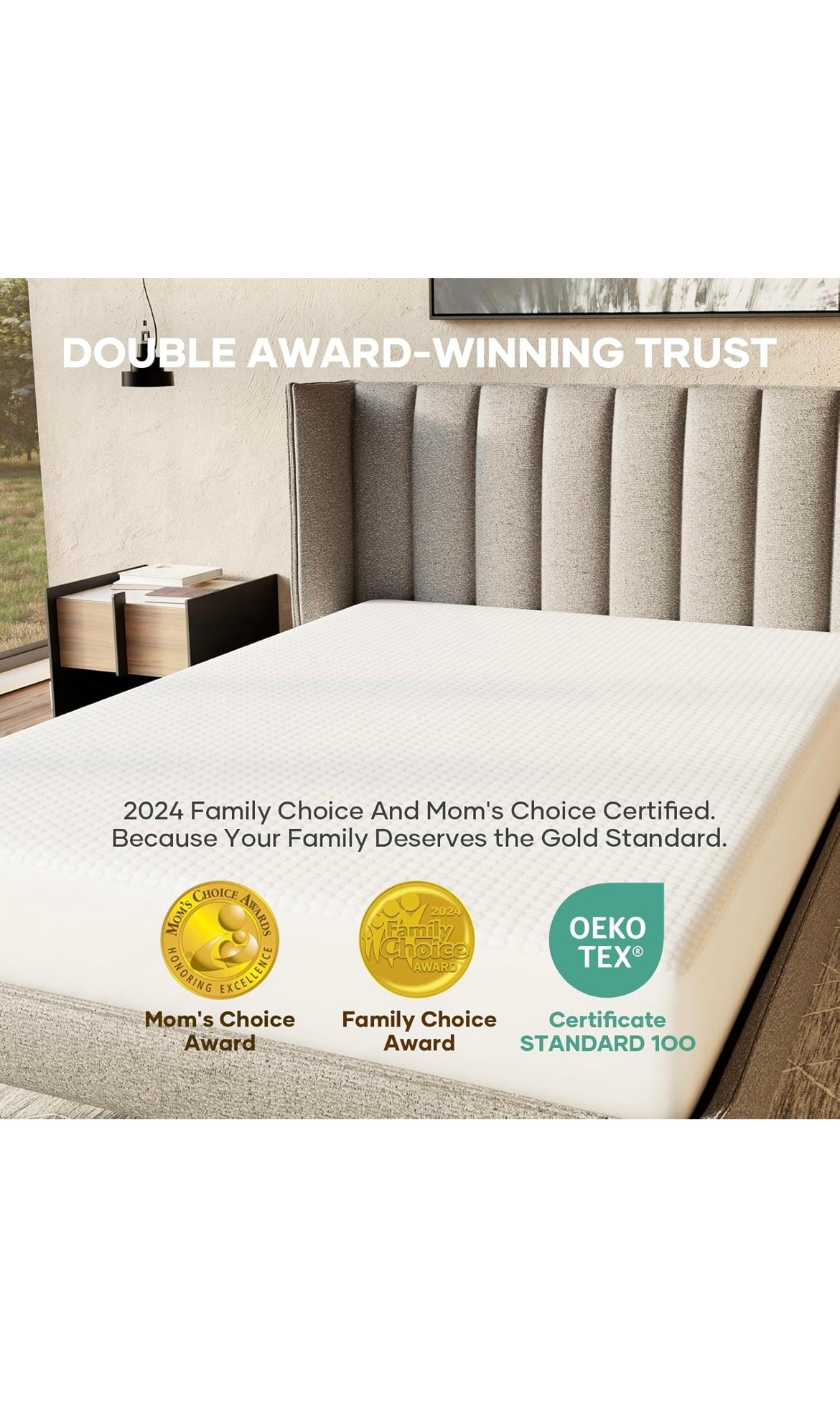 Ohgeni 100% waterproof queen size mattress protector