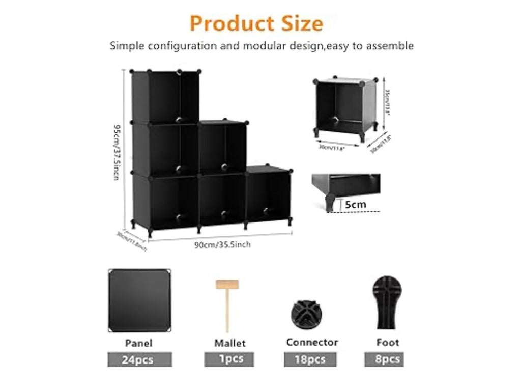 AWTATOS Cube Storage Organizer 6 Cube.