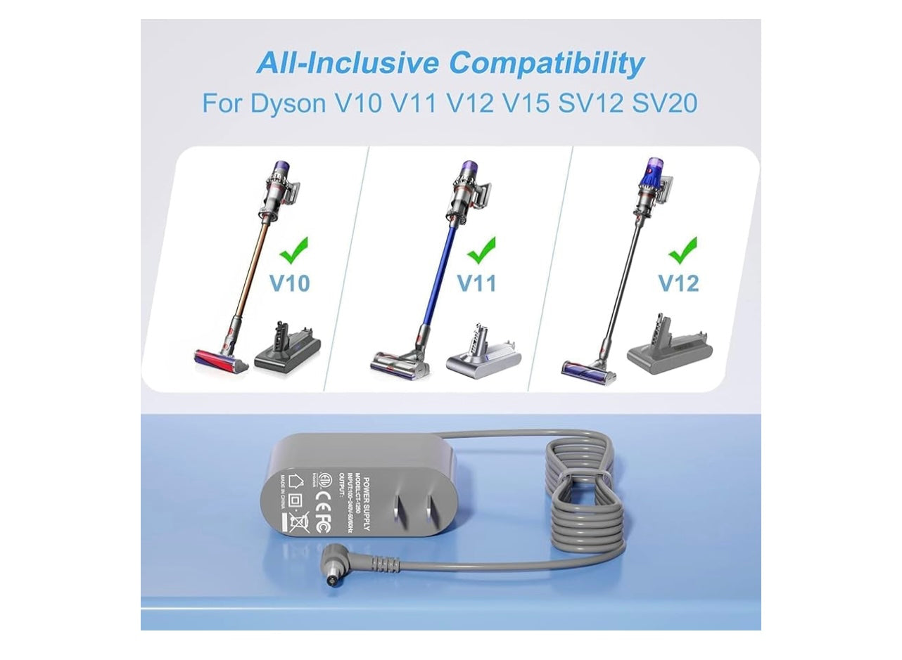 30.45 Volt Replacement Replacement Charger For Dyson Vacuum.