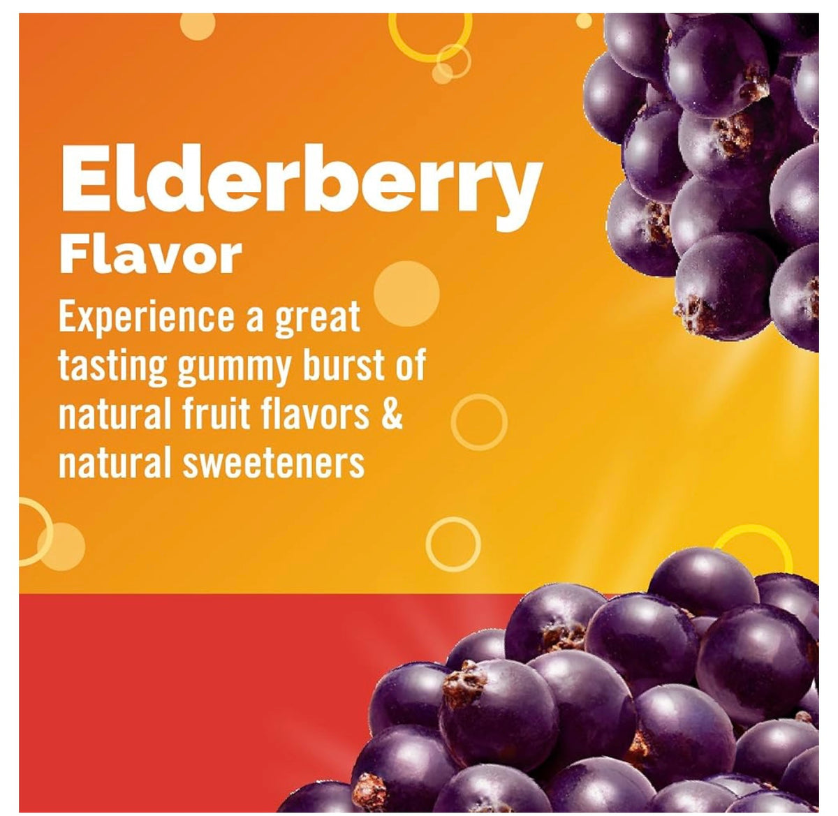 Emergen-C Elderberry Vitamin C Gummies, Immune Support, Berry, 36 Gummies