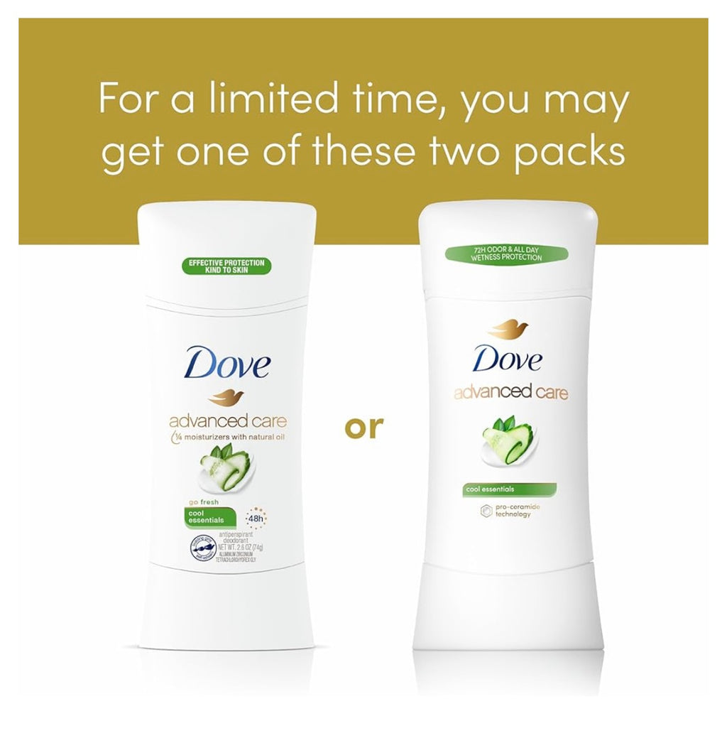 Dove advanced care deodorant sticks 4 pack