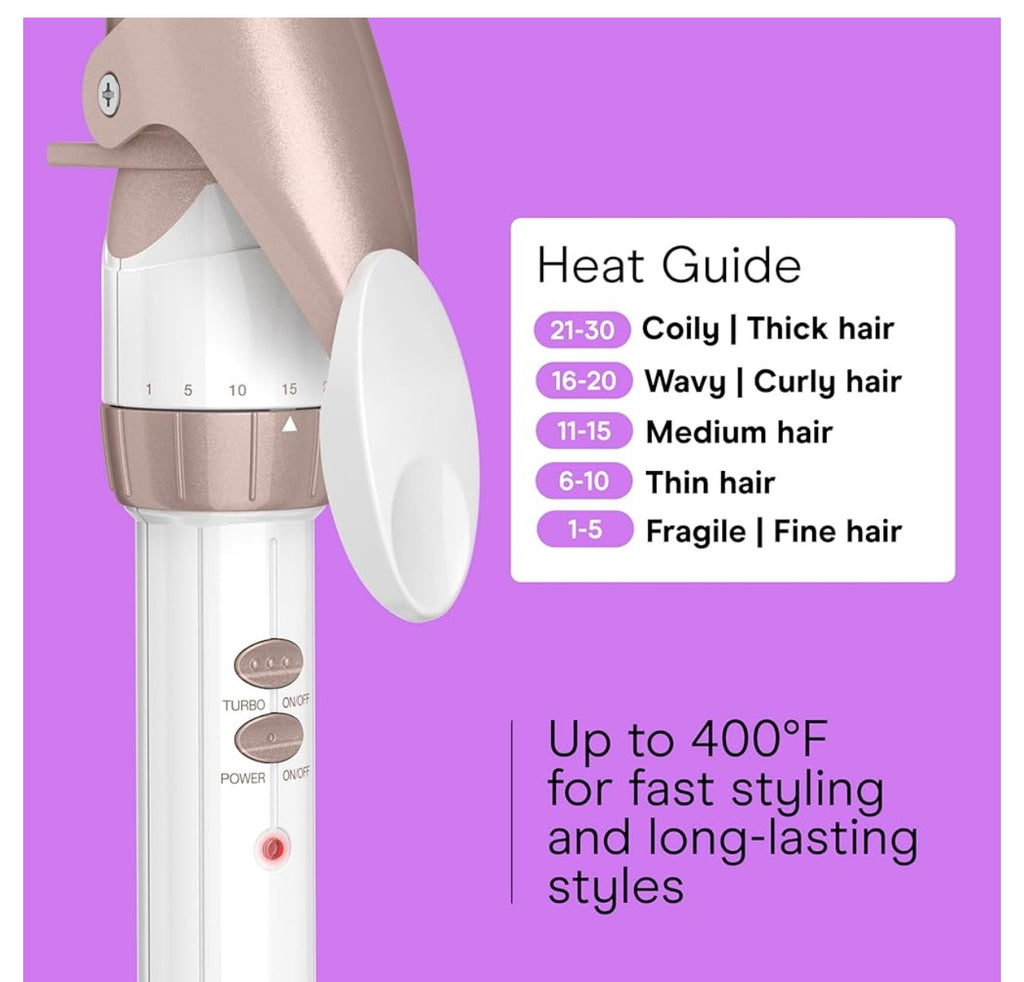 Conair 1 1/4” Double Ceramic Curling Iron.