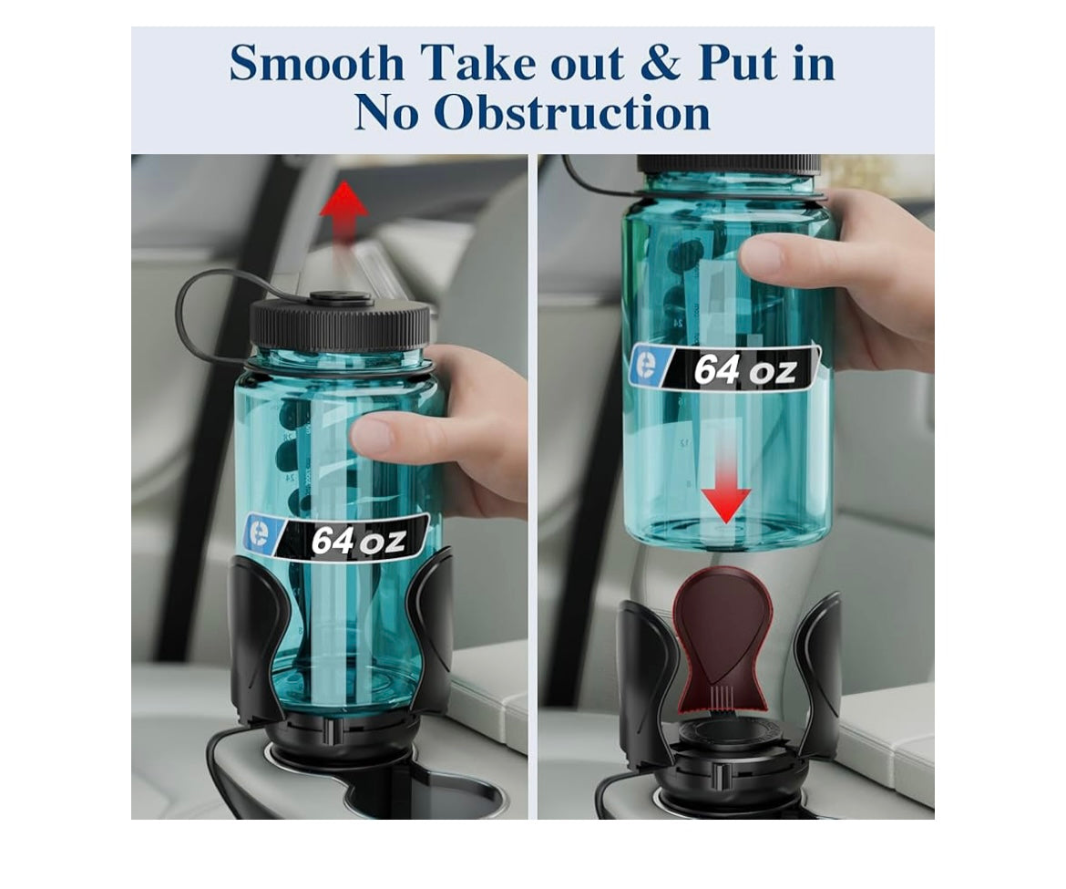 Car cup holder expander