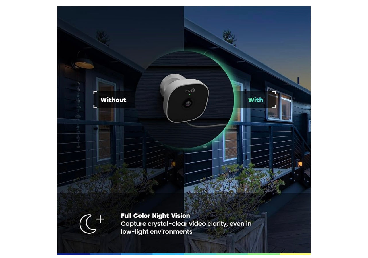 MyQ Smart Outdoor Wired Camera.