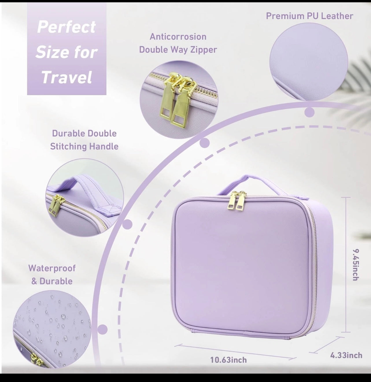 Faquenc Travel Makeup Bag.