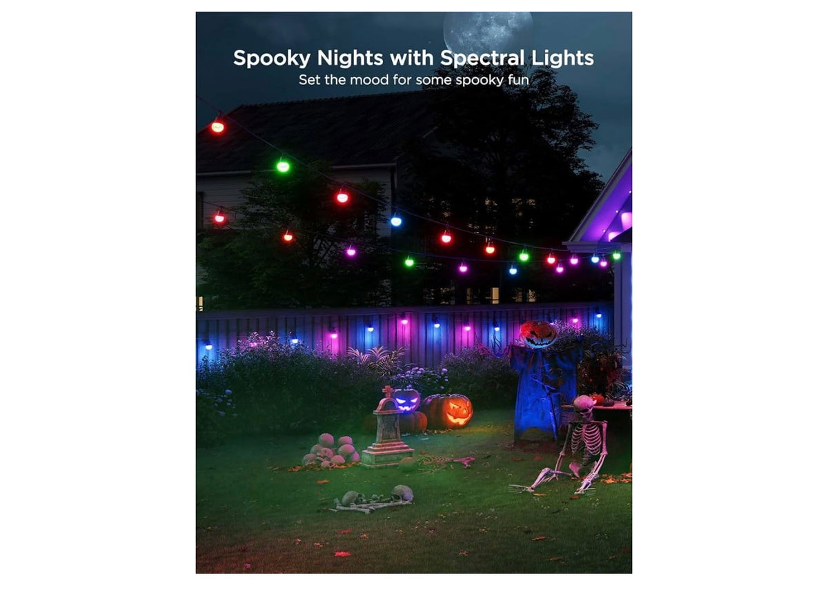 Govee Smart Outdoor String Lights 2, 96ft RGBIC Patio Lights with 30 Bulbs