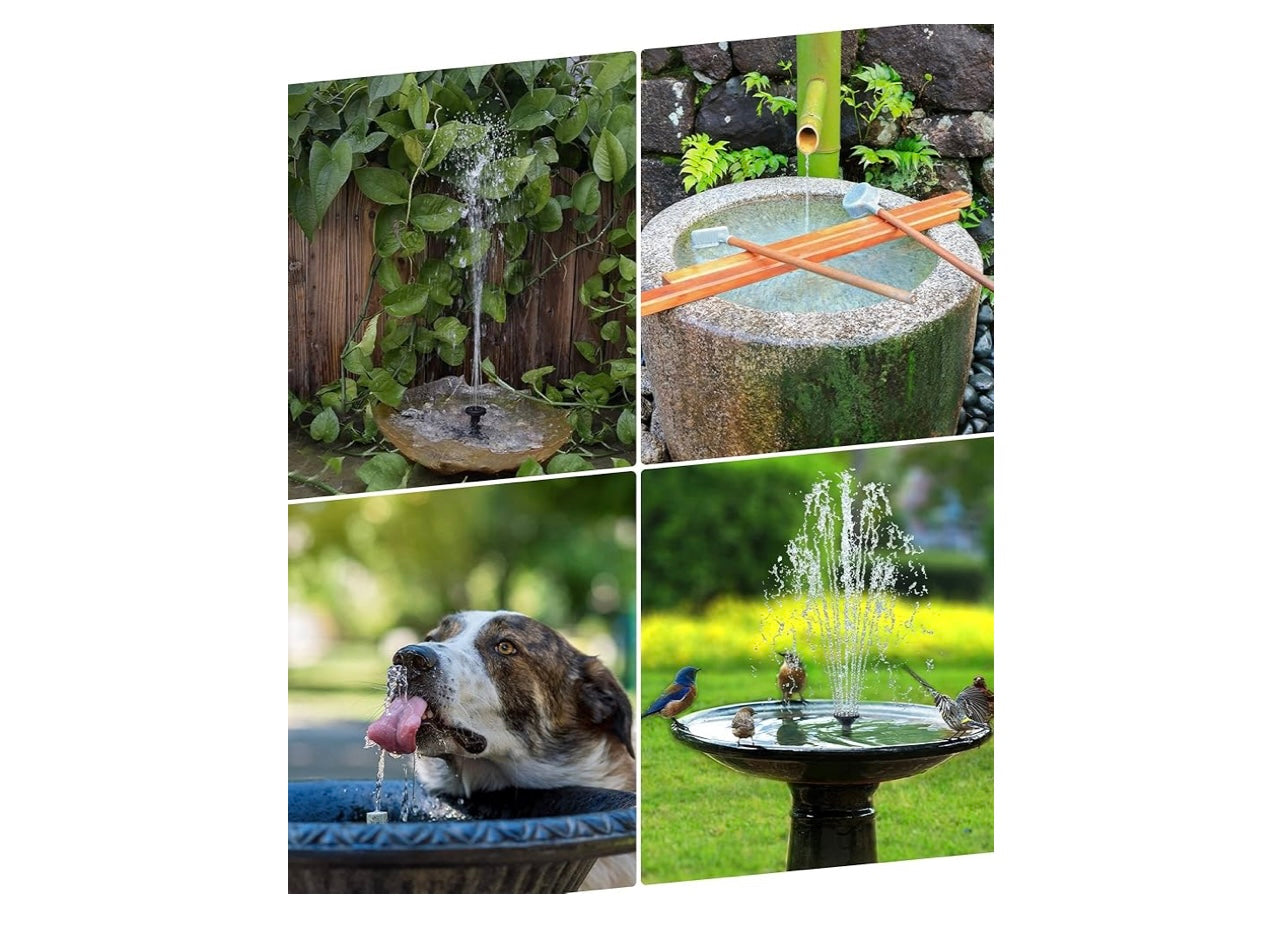 Biling Solar Water Fountain For Bird Bath.