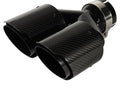 Carbon fiber dual exhaust tip