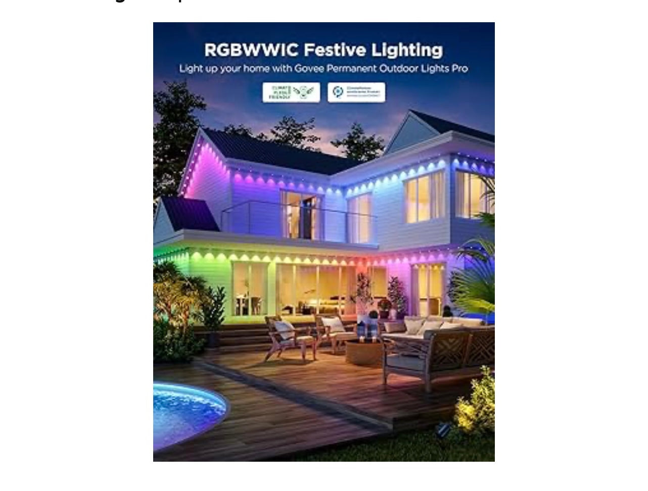 Govee Permanent Outdoor Lights Pro.