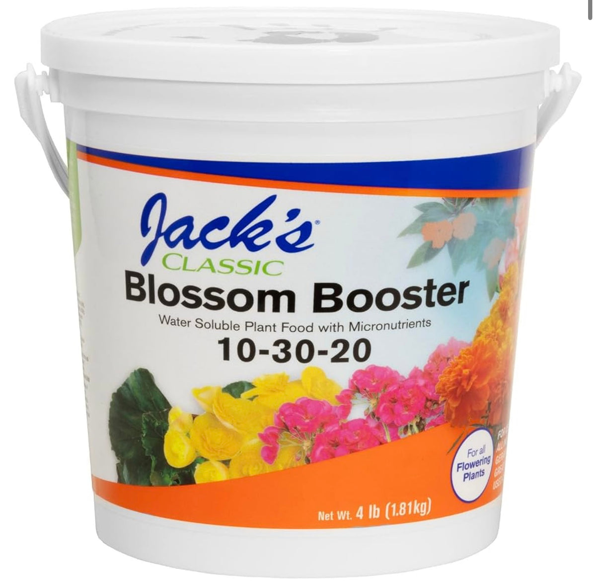 Jack's Classic 10-30-20 Blossom Booster Water-Soluble Fertilizer, 4lb.