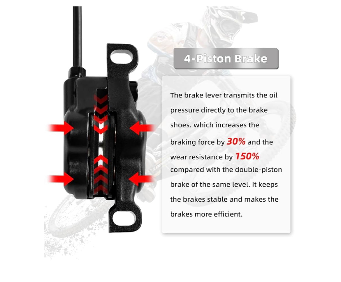 Hydraulic disc brake set