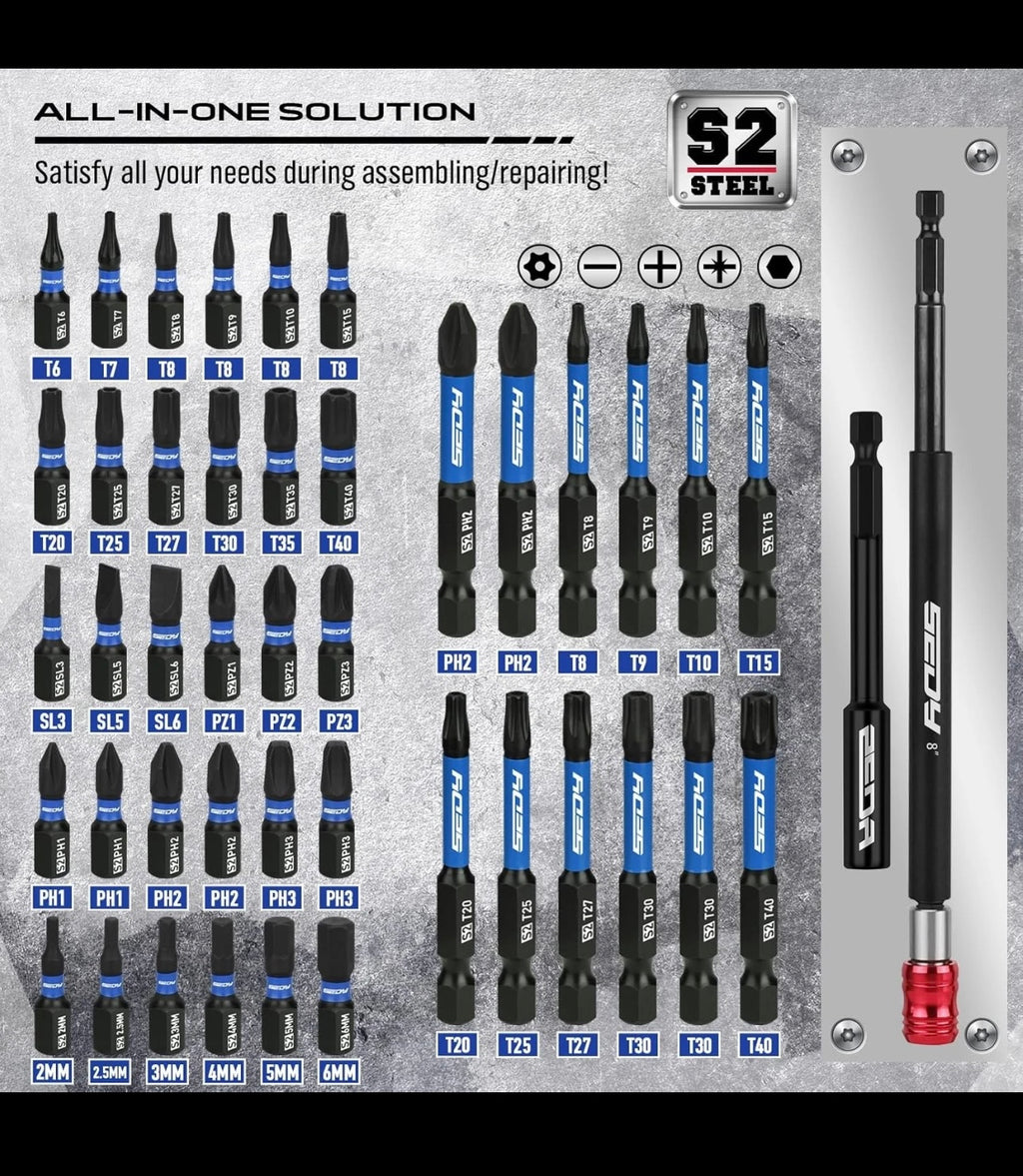 SEDY 80-piece Meteic and SAE 1/4” Magnetic Nut Driver Set.
