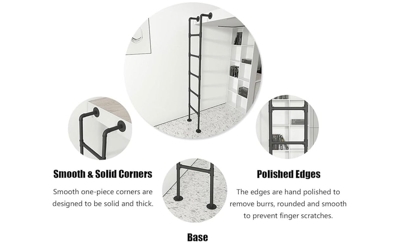 3.3ft Floor-Mounted Bunk Bed Ladder.