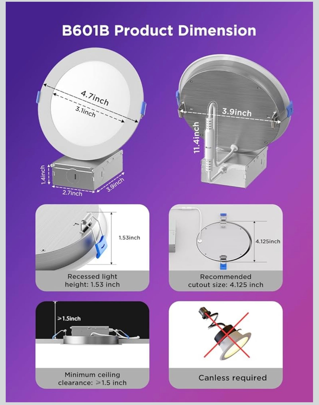 Govee RGBWW Recessed Downlight