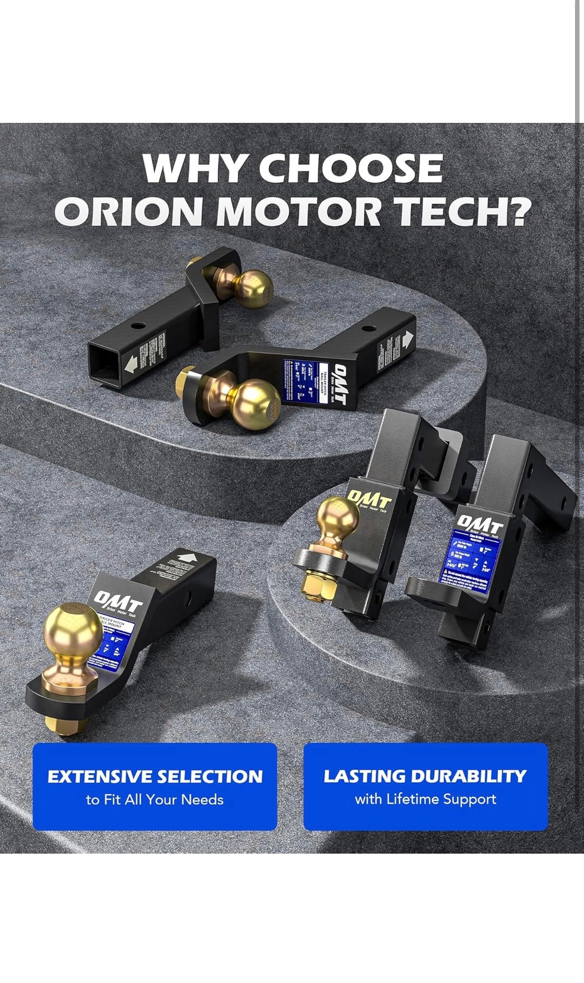 Trailer hitch ball mount