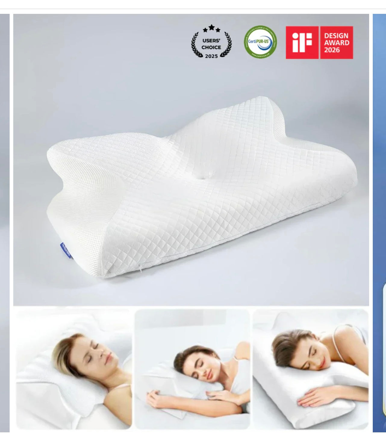 Cozyhealth Memory Foam Cervical Neck Pillow.