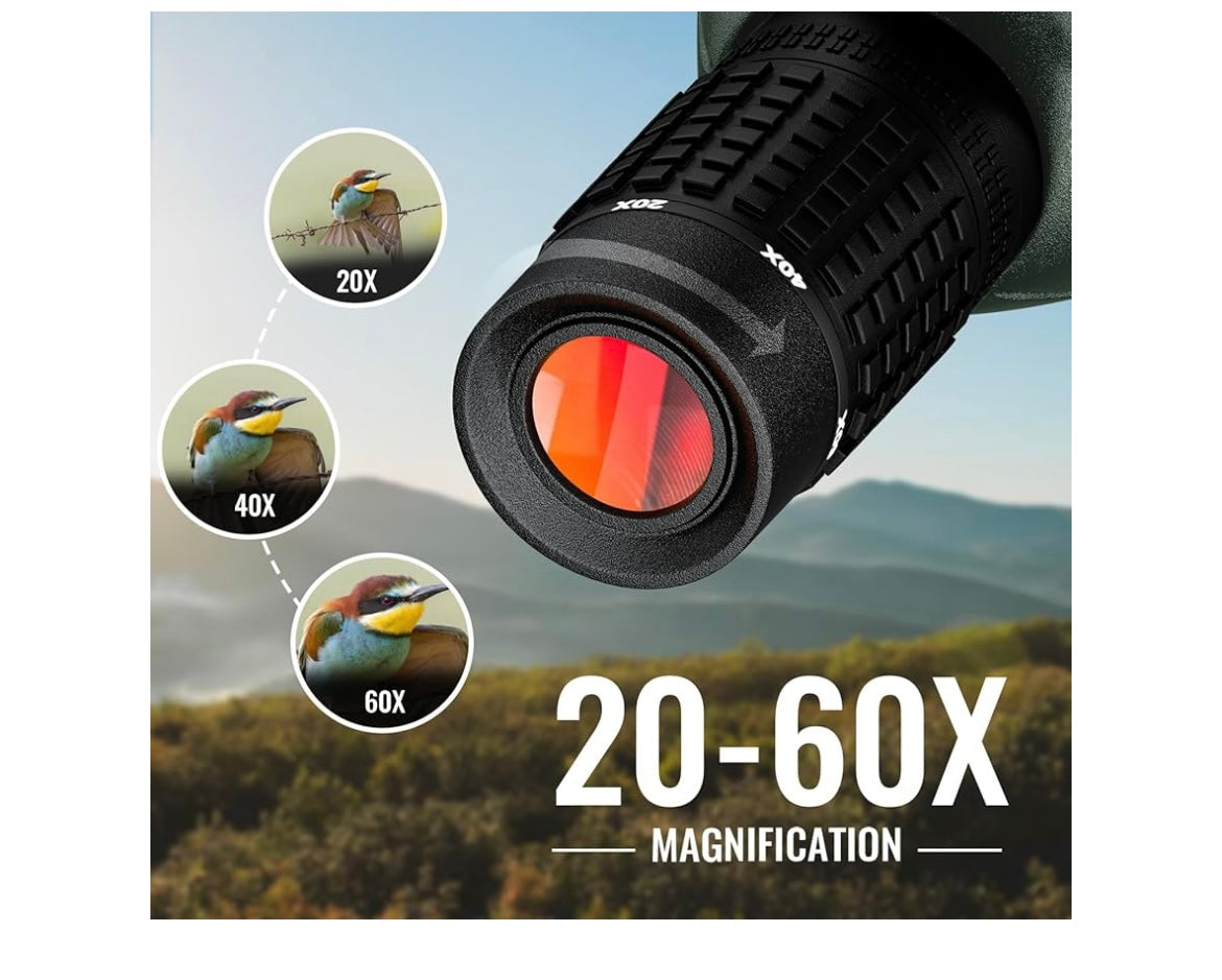 20-60x80 spotting scope