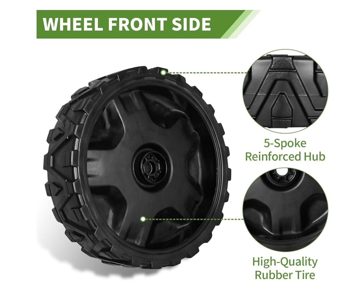 2 pack lawn mower wheels