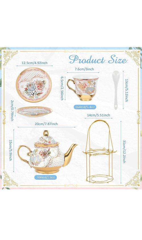 20 pcs porcelain tea set