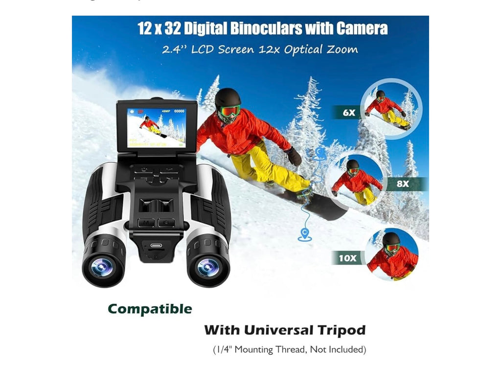 Digital Binoculars With Camera.