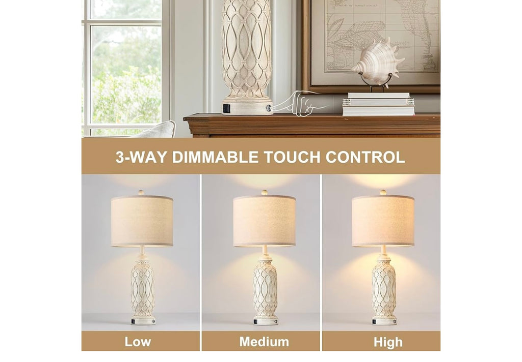 SRJJRS Farmhouse Table Lamps.