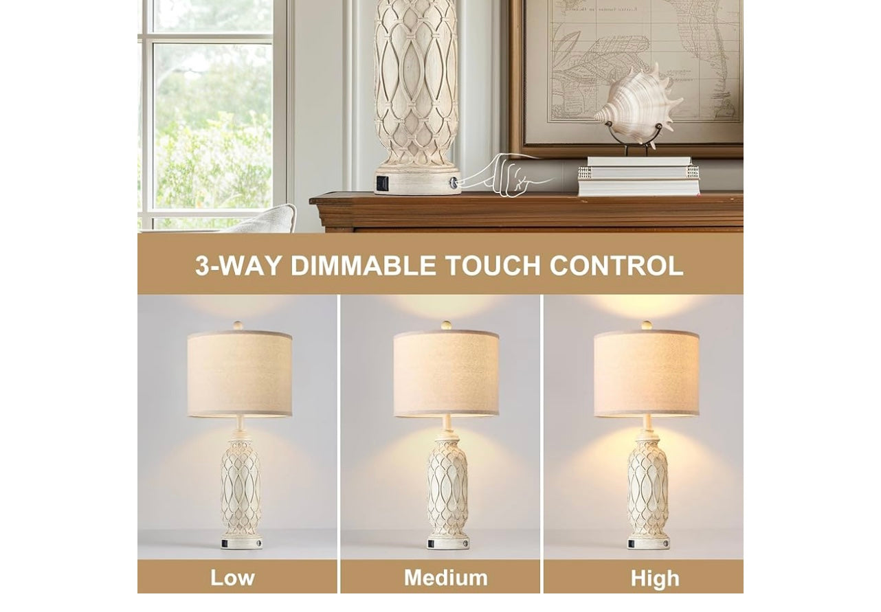 SRJJRS Farmhouse Table Lamps.