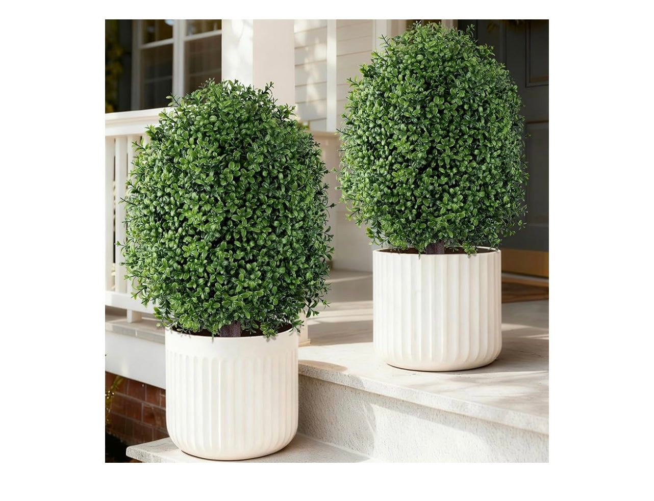 Inspring Artificial Boxwood Topiary Trees.