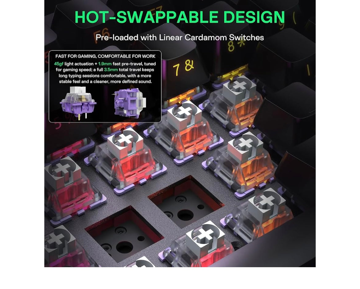 Wireless mechanical keyboard