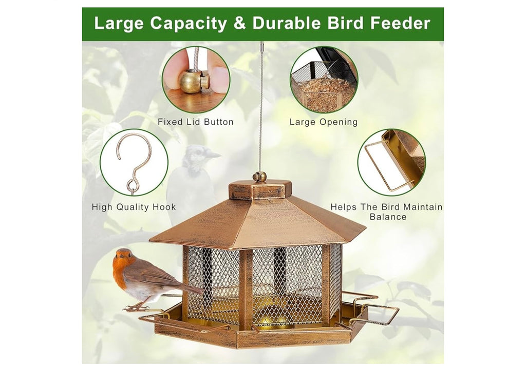 Metal Bird Feeder.