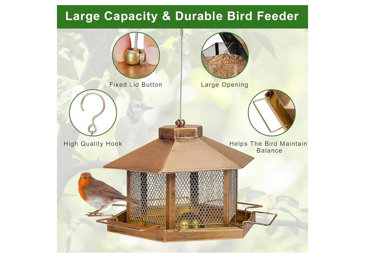 Metal Bird Feeder.