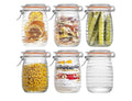 Wacoi 32oz glass mason jars with airtight lids.