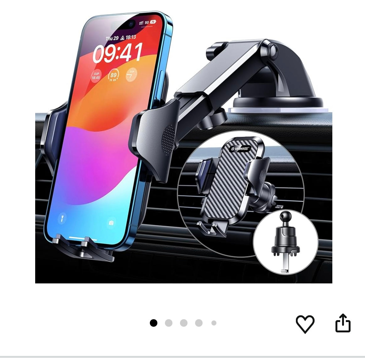 Vanmass car phone mount