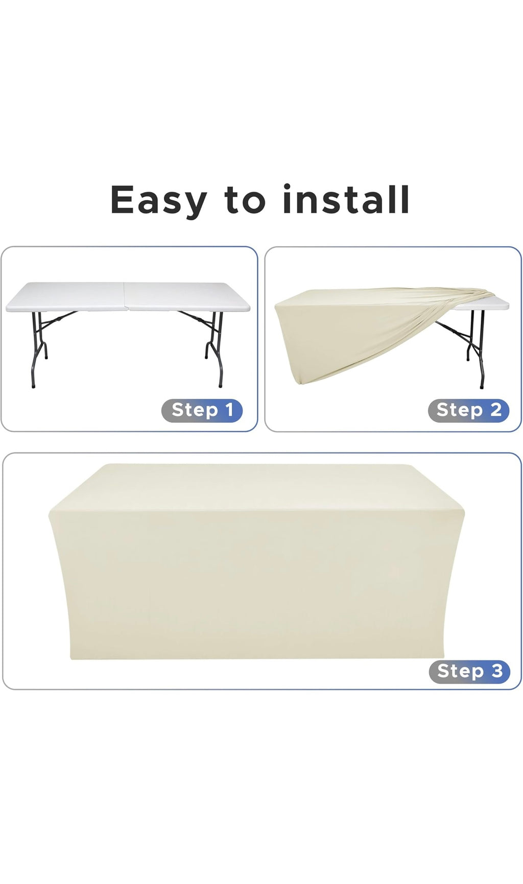 Fitted table covers 2 pack