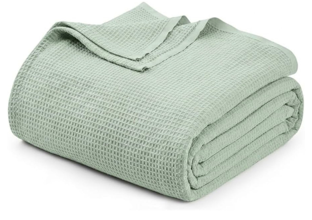 Cotton Waffle Weave Blanket