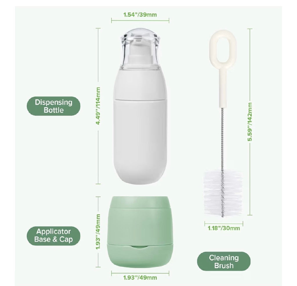 Haakaa Sunscreen Applicator for Kids, Refillable Sunscreen Dispenser with Soft Sponge