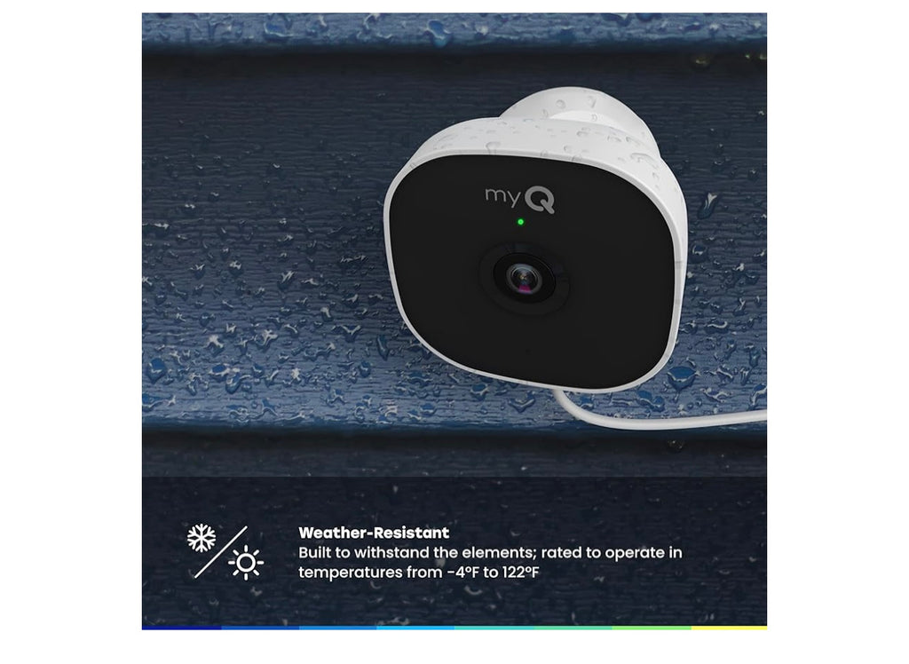 MyQ Smart Outdoor Wired Camera.