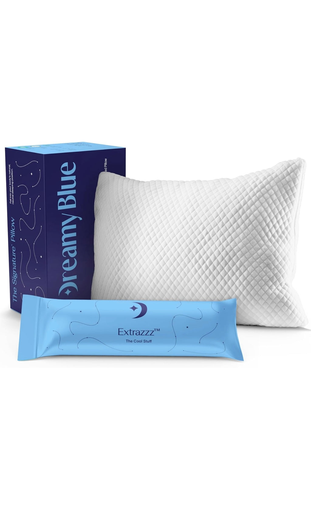 Dreamy blue signature pillow