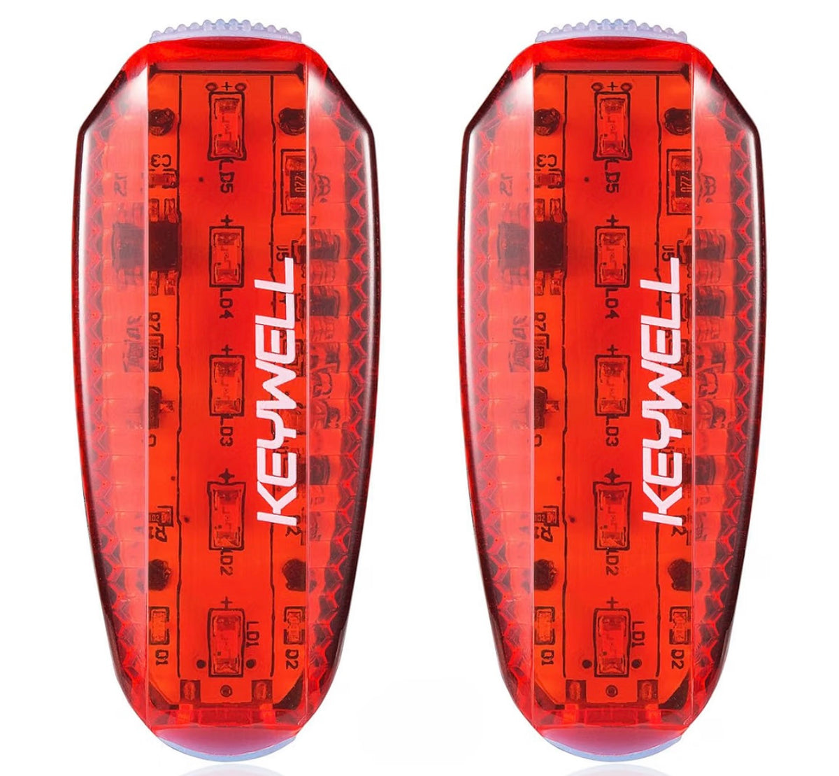 USB-C Rechargeable LED Safety Lights (2 Pack) - Clip on Strobe Running Lights for Runners